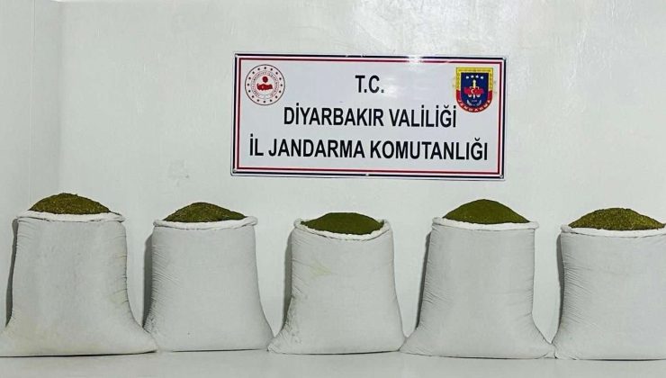 Diyarbakır’da 167 kilo toz esrar ele geçirildi