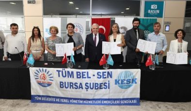 Bursa Nilüfer’de toplu iş sözleşmesi sevinci