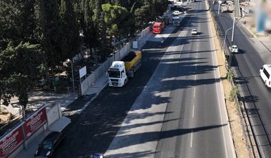 İzmir’de bayramda da yol çalışmaları hız kesmedi