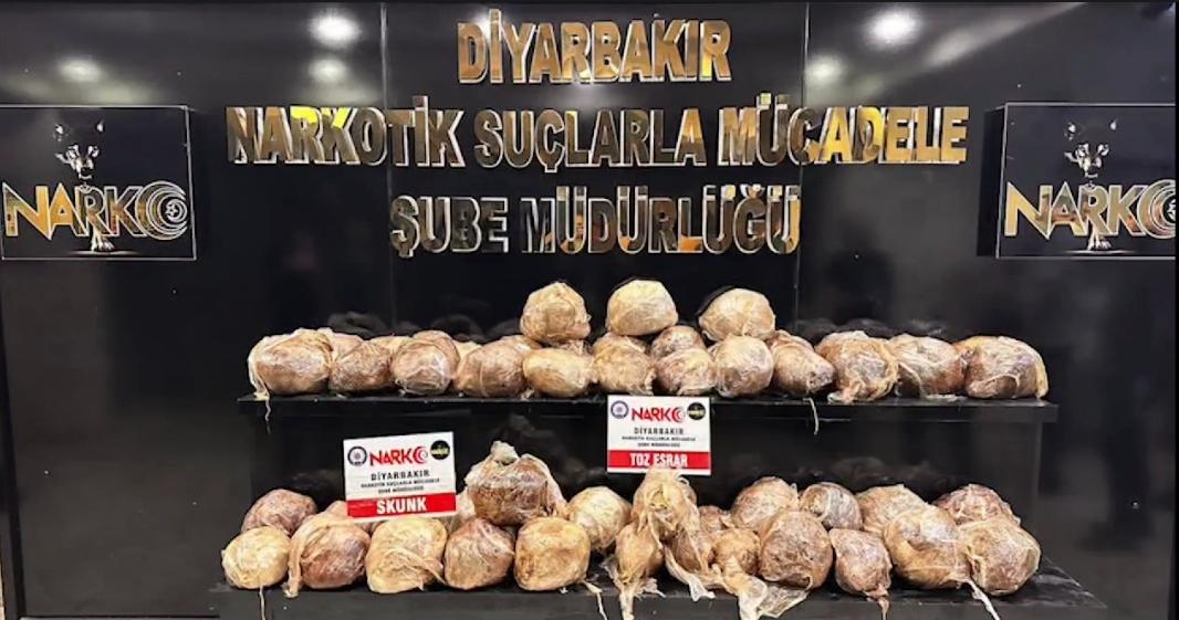 Diyarbakır Emniyet Müdürlüğü tarafından uyuşturucu operasyonları gerçekleştirildi