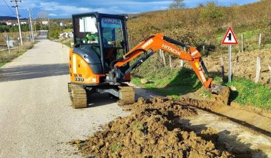 Kocaeli’de yol kenarındaki otlar ve çalılar temizleniyor