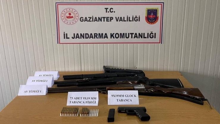 Gaziantep’te silah kaçakçılığı ve uyuşturucu operasyonu: 6 gözaltı