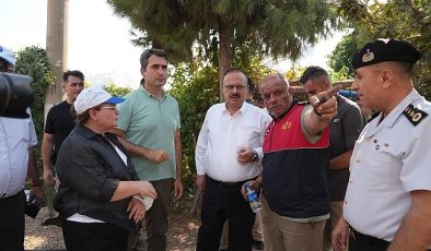 Didim’de dün öğlen saatlerinde Akyeniköy Mahallesi, Hisar Mahallesi ve Cumhuriyet Mahallesi olmak üzere 3 ayrı noktada çıkan yangın, rüzgârın etkisi ile büyük alana yayıldı