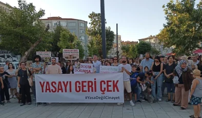 Hayvanseverler Keşan’dan seslendi: “Yasayı Veto Et”