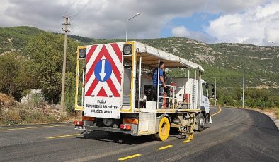 Muğla Büyükşehir Ekipleri 10 bin 109 km Çizgi Çalışması Yaptı