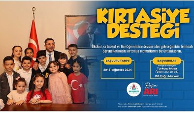 Nevşehir Belediyesi’nin öğrencilerin eğitim ve öğretim hayatına katkıda bulunmak amacıyla hayata geçirdiği Kırtasiye Desteği’ne başvurular başladı.