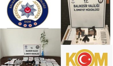 Balıkesir KOM Şube Müdürlüğümüzce Tefecilik suçuna yönelik yürütülen çalışmalar kapsamında Balıkesir, Bandırma ve Aydın’da gerçekleştirilen operasyonlarda 10 şüpheli gözaltına alındı…