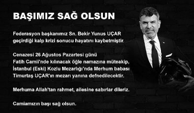 Türkiye Motosiklet Federasyonu Başkanı Bekir Yunus Uçar, Yaşamını Yitirdi