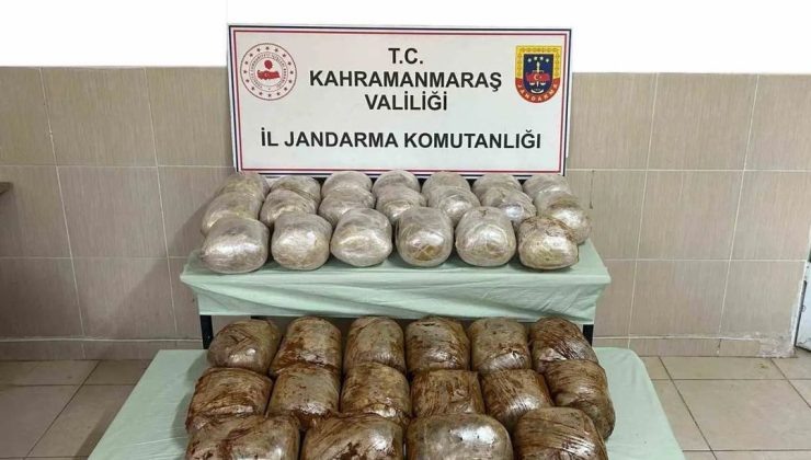 Kahramanmaraş’ta 48 kilo uyuşturucu ele geçirildi