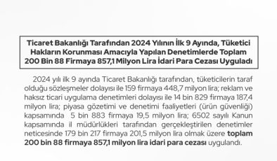 Ticaret'ten dijital platformlara 24 milyon lira ceza